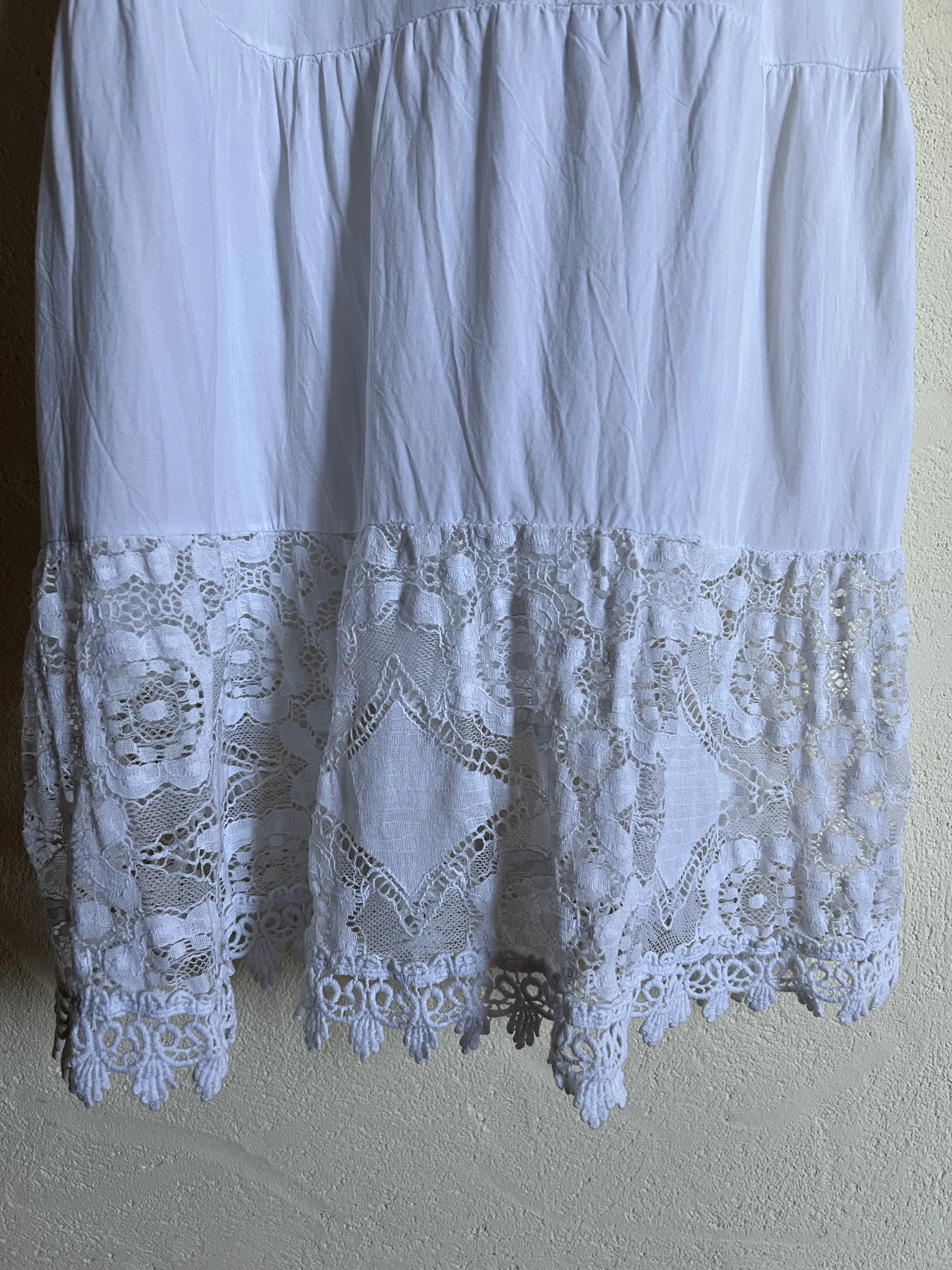😍 White Bohemian Crochet Dress Culture Sud – One Size – Made in Italy – photo 8